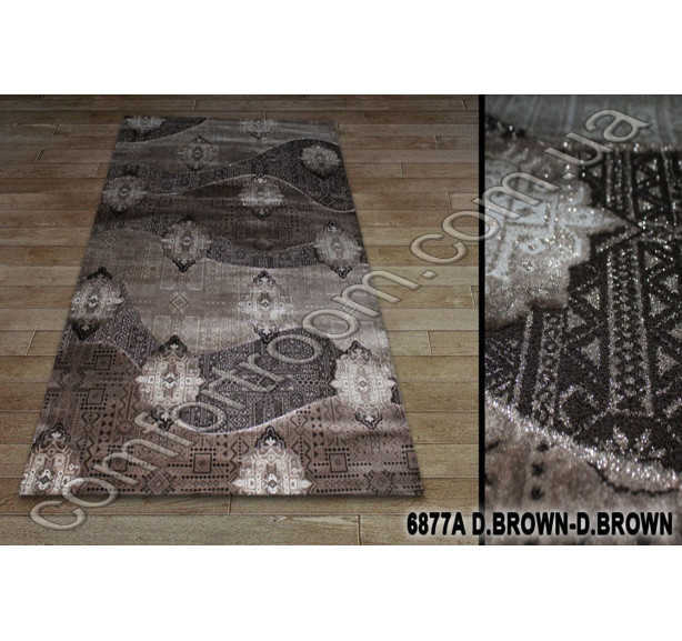 Ковер Sila 6877a brown - Фото 2